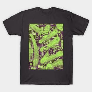 Fluo Green Graffiti NYC Street Art T-Shirt